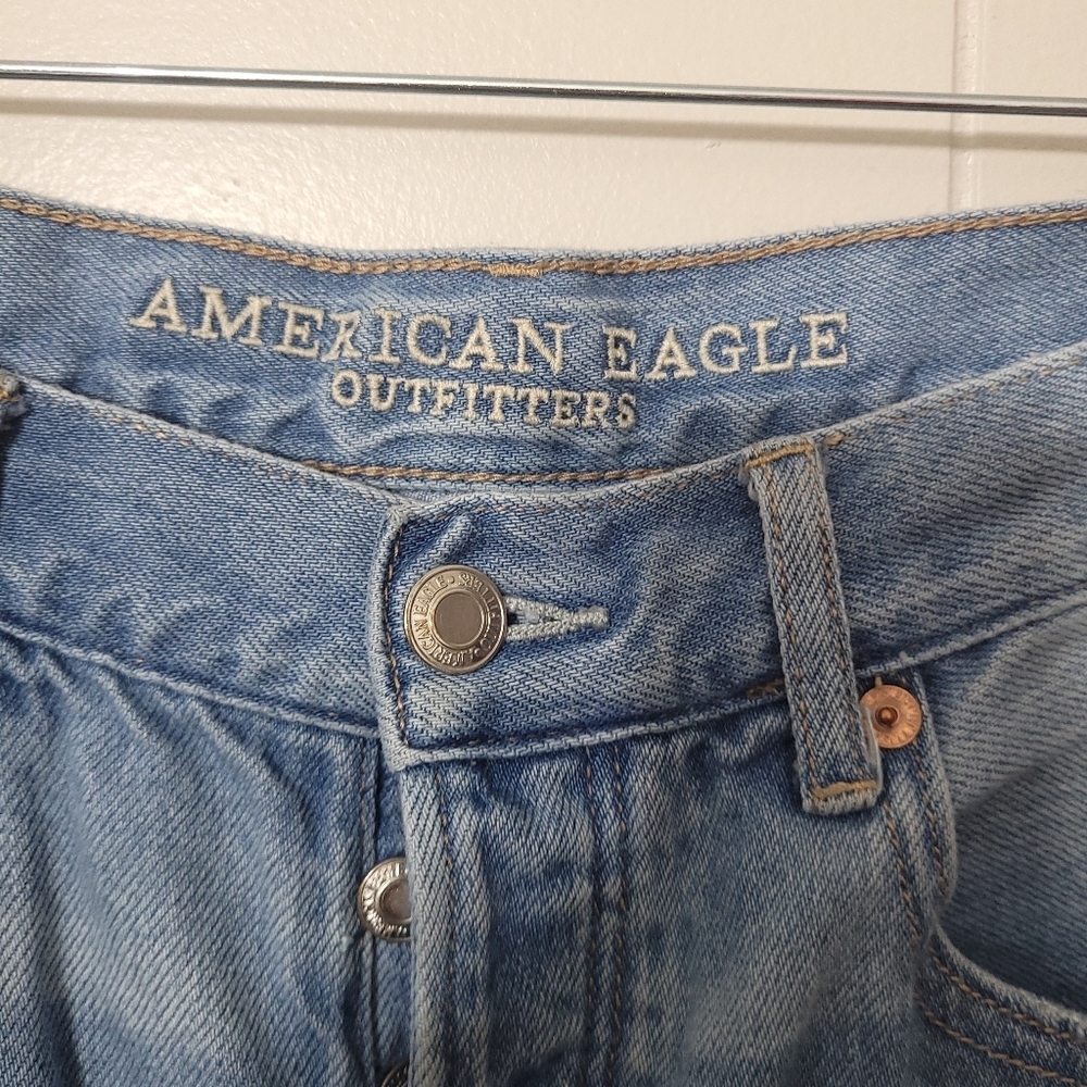 American eagle jeans high rise girlfriend blue size 6 - Picture 5 of 13
